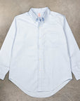 The Real McCoy's Joe McCoy Button Down Oxford Shirt Light Blue