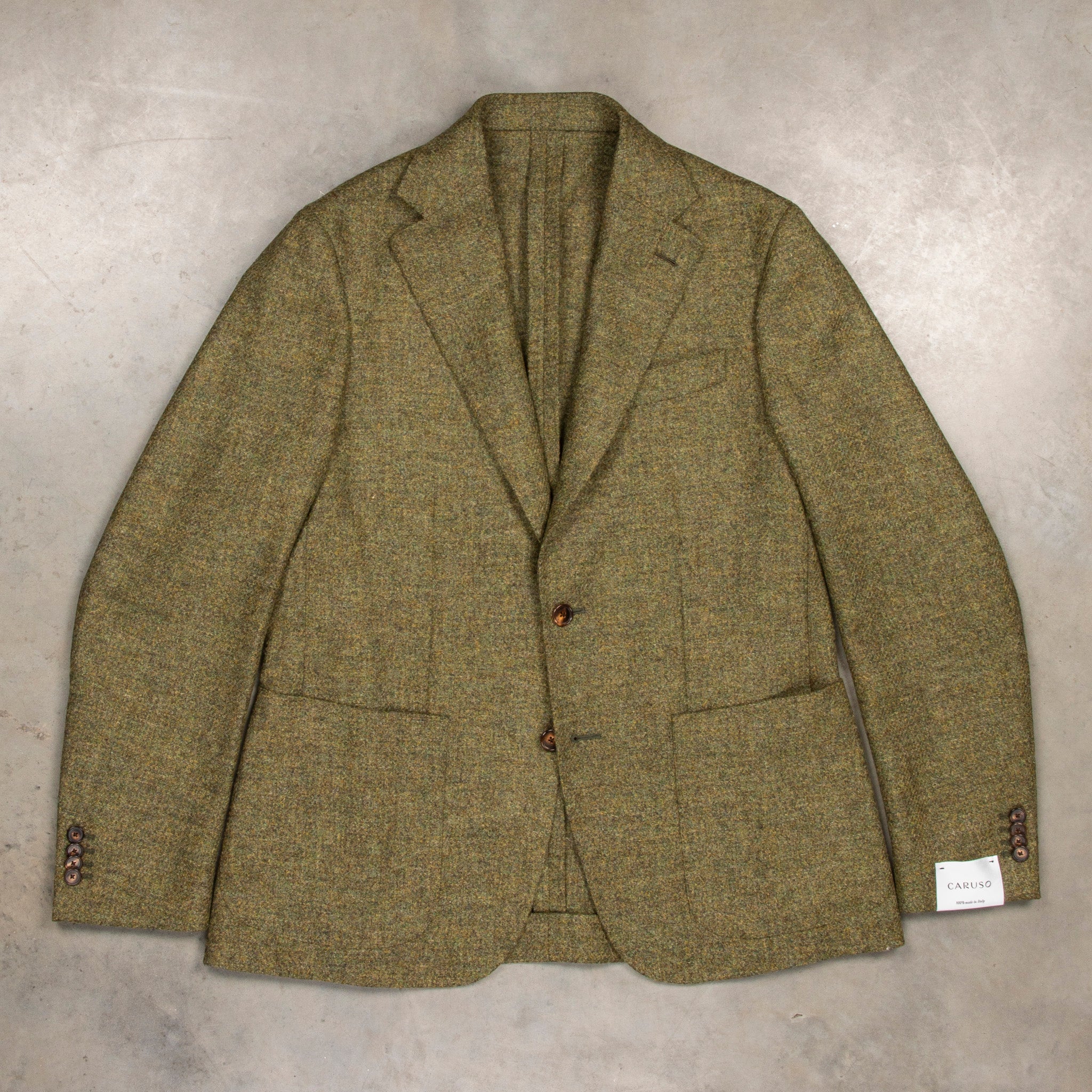 Caruso Butterfly Jacket Italian Tweed Oliva – Frans Boone Store