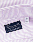 Finamore Tokyo Shirt Lucio Collar Oxford Lilac Stripe