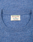 William Lockie Oxton cashmere Crew Neck Oxford Blue
