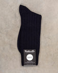 Pantherella Packington Merino wool socks Navy