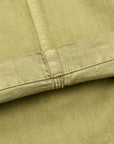 Stone Island Cotton Herringbone Trousers Laurel Green