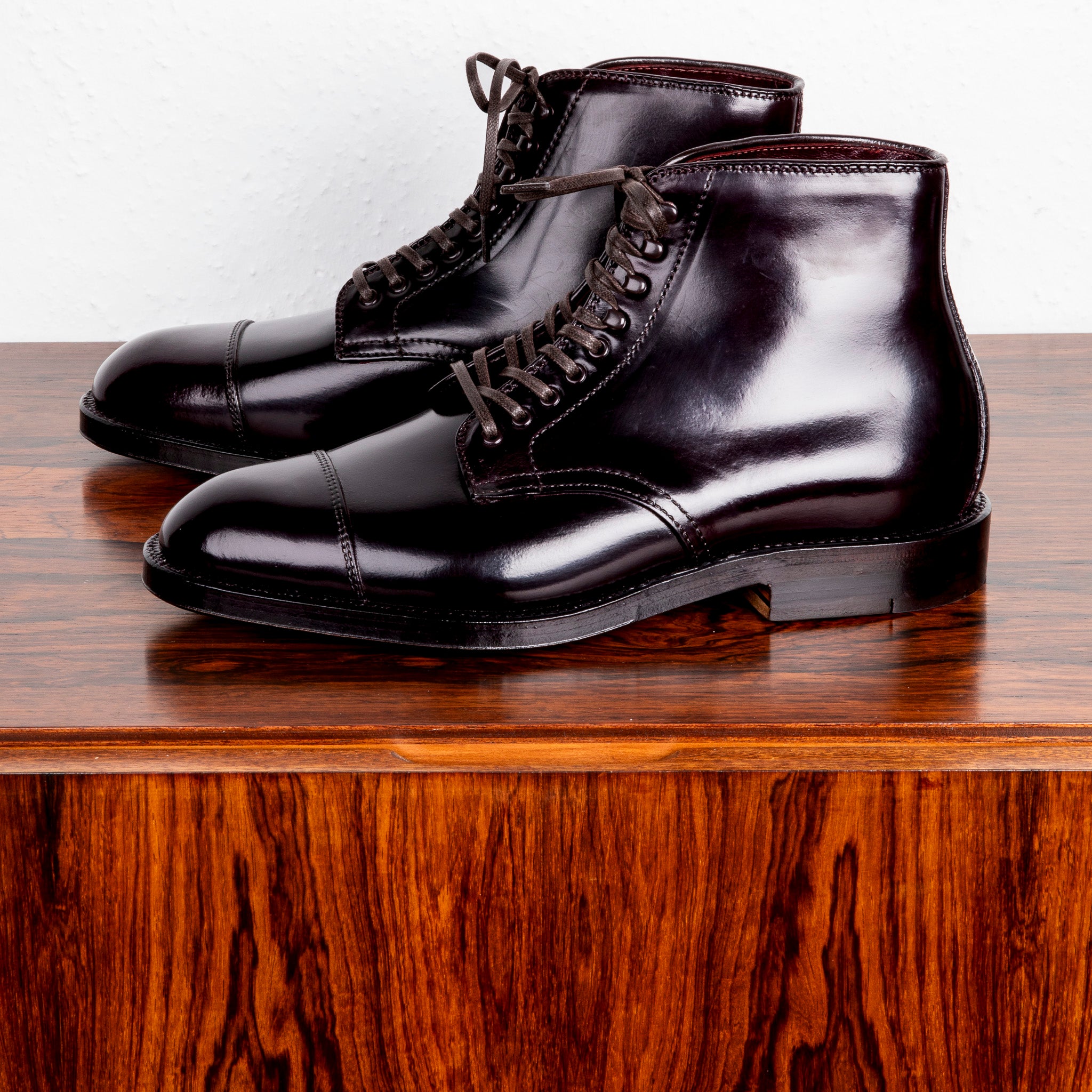 Cap Toe Boot Alden Parajumper Boots Alden Color #8 Cordovan