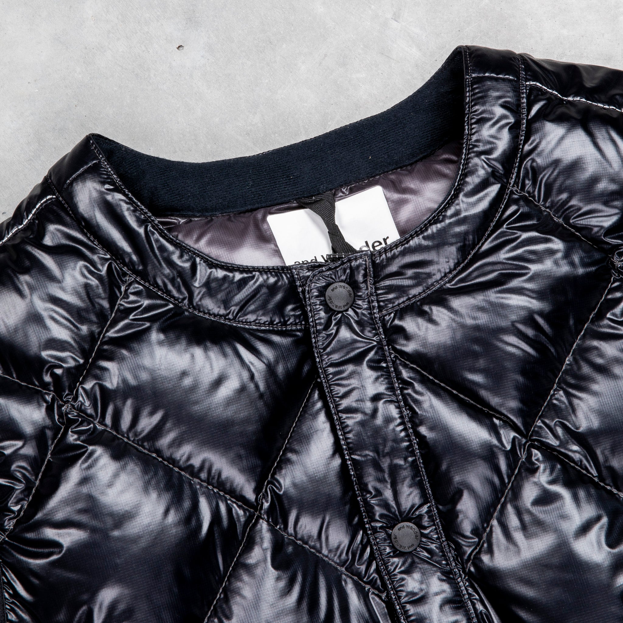 And Wander Diamond Stitch down vest black – Frans Boone Store