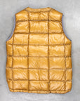 And Wander Diamond Stitch down vest camel