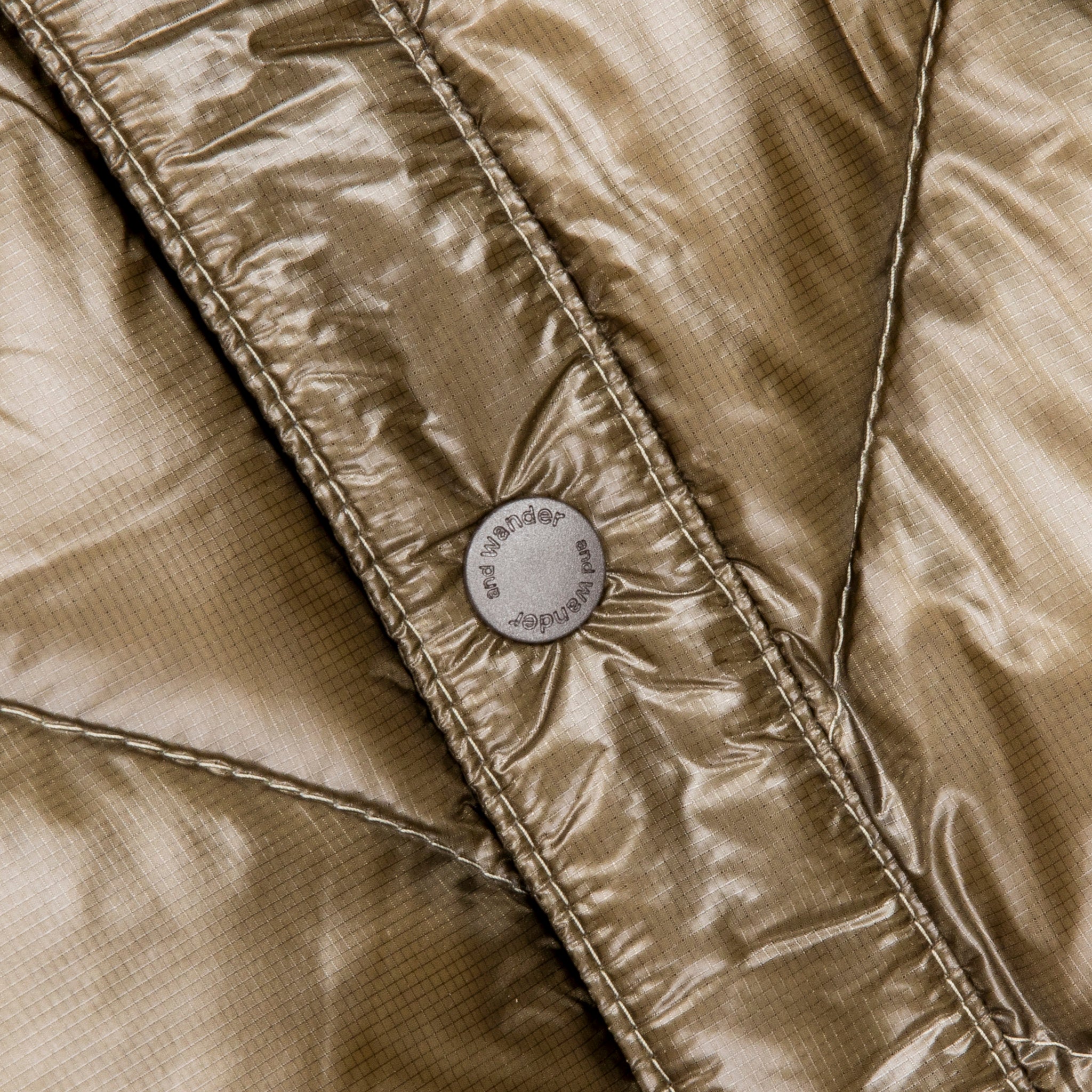And Wander Diamond Stitch Down Vest Khaki – Frans Boone Store