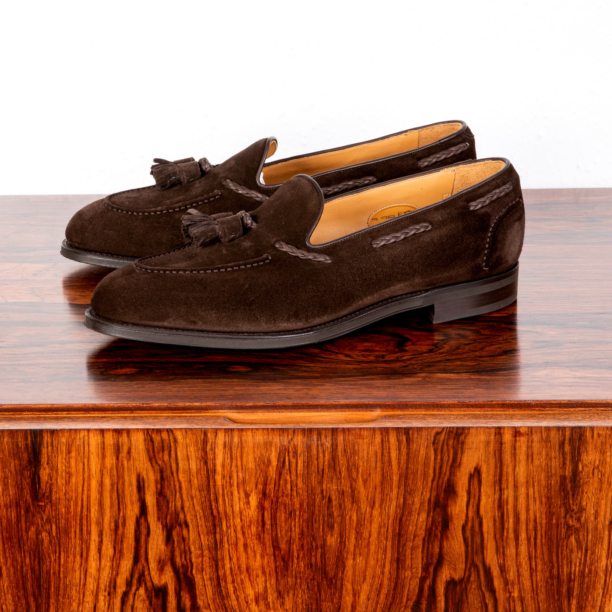 Edward Green Belgravia Espresso Suede on R1 sole – Frans Boone Store