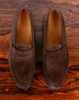 Edward Green Piccadilly Espresso Suede on Dark Brown R1