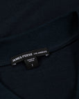 James Perse Elevated Lotus Jersey Short Sleeve Crew Neck Tee French Navy