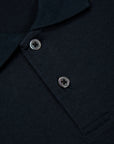 James Perse Elevated Lotus Jersey Short Sleeve Polo French Navy