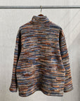 Engineered Garments Blue/Orange Wool Poly Knit Zip Mock Neck