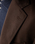 De Petrillo Posillipo Tasca in Tasca Jacket Virgin Wool Dark Brown