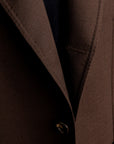 De Petrillo Posillipo Tasca in Tasca Jacket Virgin Wool Dark Brown