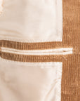 De Petrillo Posillipo Corduroy Jacket Beige Cerbiatto