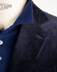De Petrillo Posillipo Corduroy Jacket Blu Notte