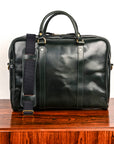 Croots Bridle Leather Racing Green Laptop Bag