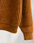 Olde H & Daughter Mouline Wool Rib Crew Neck Clay