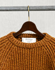 Olde H & Daughter Mouline Wool Rib Crew Neck Clay