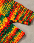 The Elder Statesman 100% cashmere tuck pop crew Rasta