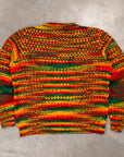 The Elder Statesman 100% cashmere tuck pop crew Rasta