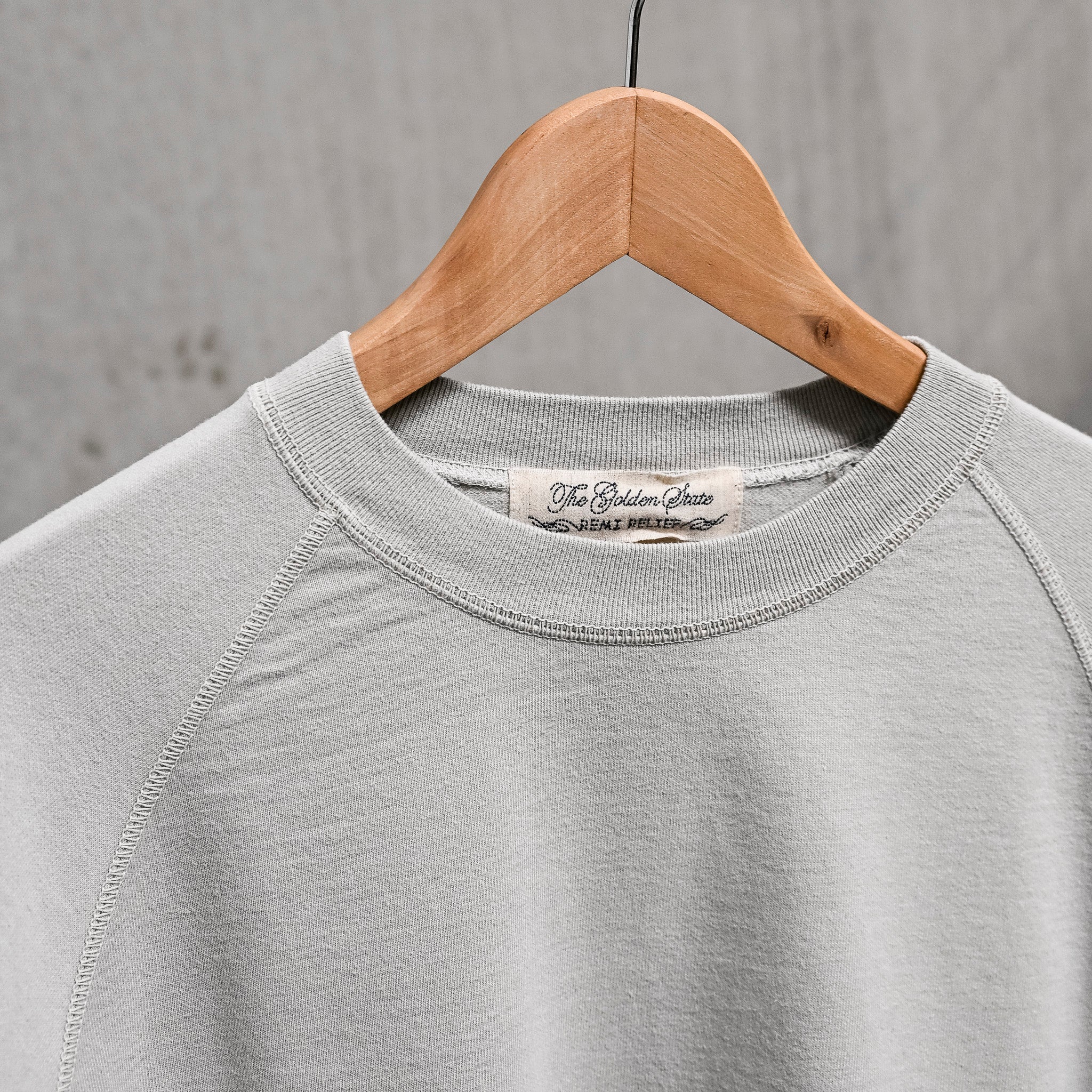 Remi Relief Raglan Sweater Supima Cotton Gray – Frans Boone Store
