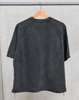 Remi Relief Raglan Short Sleeve Sweater Supima Cotton Black