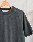 Remi Relief Raglan Short Sleeve Sweater Supima Cotton Black