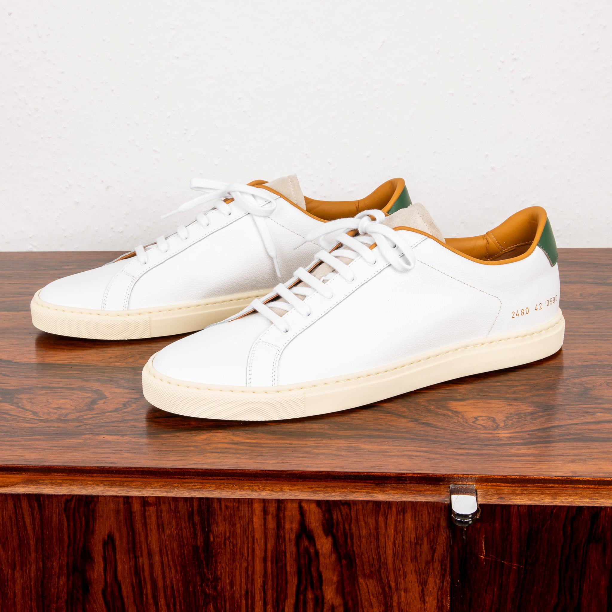 Common Projects Retro Low Profile White/Green