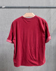 Remi Relief Reversible Pocket T-Shirt Bordeaux x L.Pink