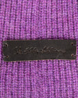 The Elder Statesman 100% Cashmere Watchman cap in Amethyst
