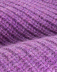The Elder Statesman 100% Cashmere Watchman cap in Amethyst