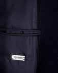 Caruso Rigoletto Loden Overcoat Blu Notte