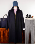 Caruso Rigoletto Loden Overcoat Blu Notte
