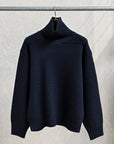 The Corona Utility KN002 Navy Turtle Shetland Wool Navy
