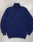 Laurence J. Smith Super Soft Seamless Roll Neck Pullover Starnight Blue