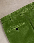 Rota Pantaloni High Rise Regular Fit 8-Wale Corduroy Salvia