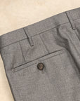 Rota Regular Fit High Rise Pants Gabardine Grigio Chiaro