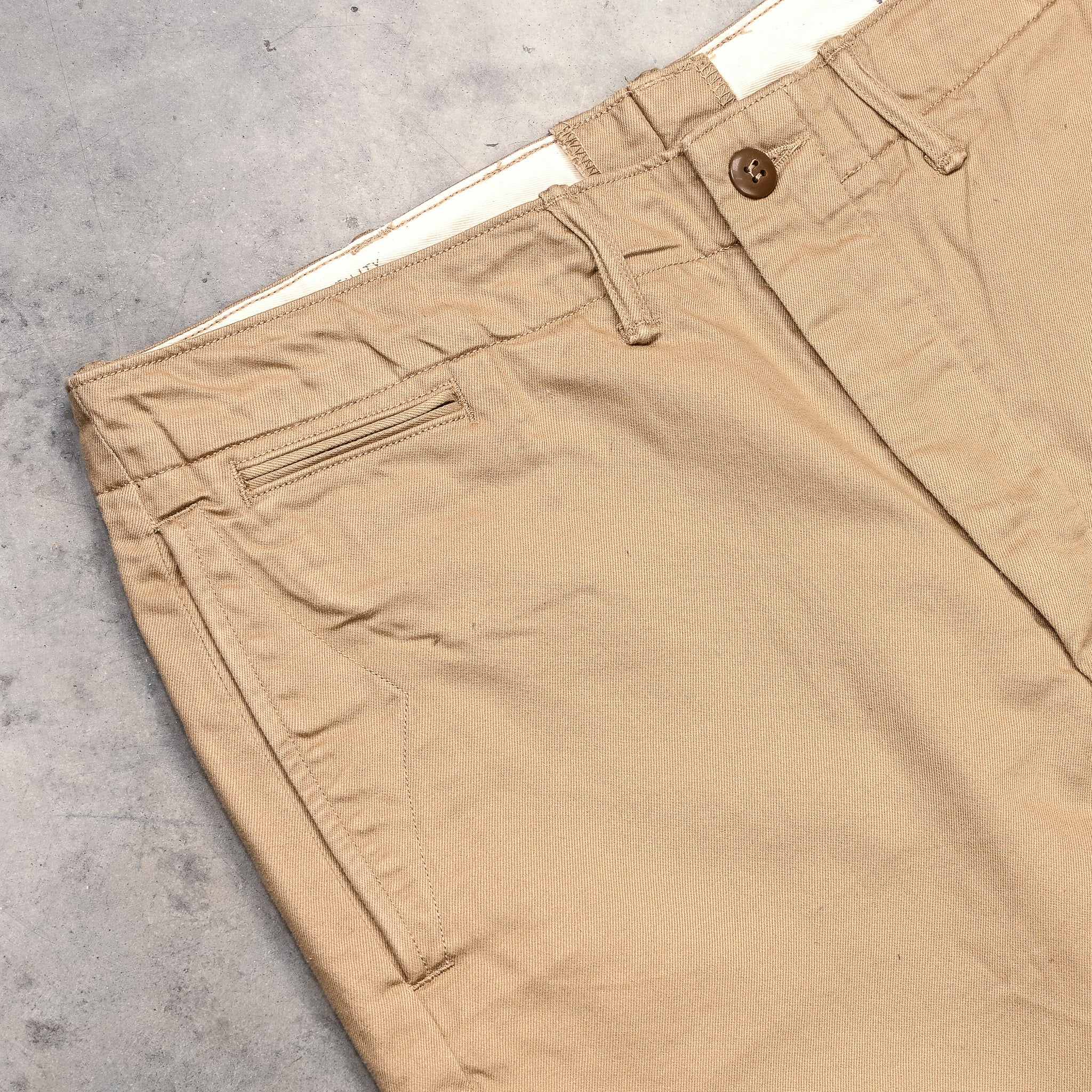 RRL Chino Officer's Shorts New Military Khaki – Frans Boone Store