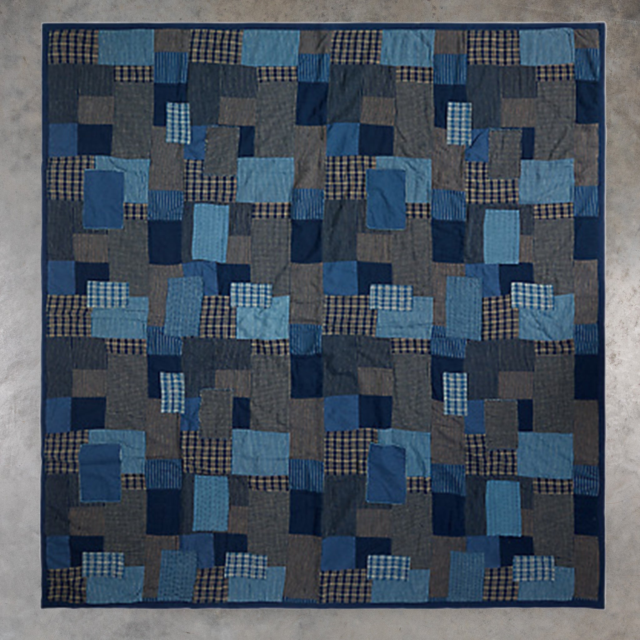 RRL Quilt indigo Cream Frans Boone Store