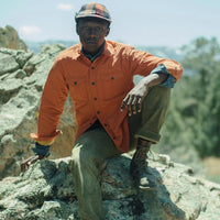 RRL Mountaineer Quilted Shirt Outdoor Orange