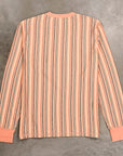 RRL Rufus Jacquard Henley Shirt Striped