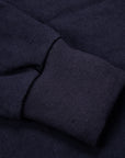 The Real McCoy's Climber's Striped Rugby Shirt Navy - Ecru
