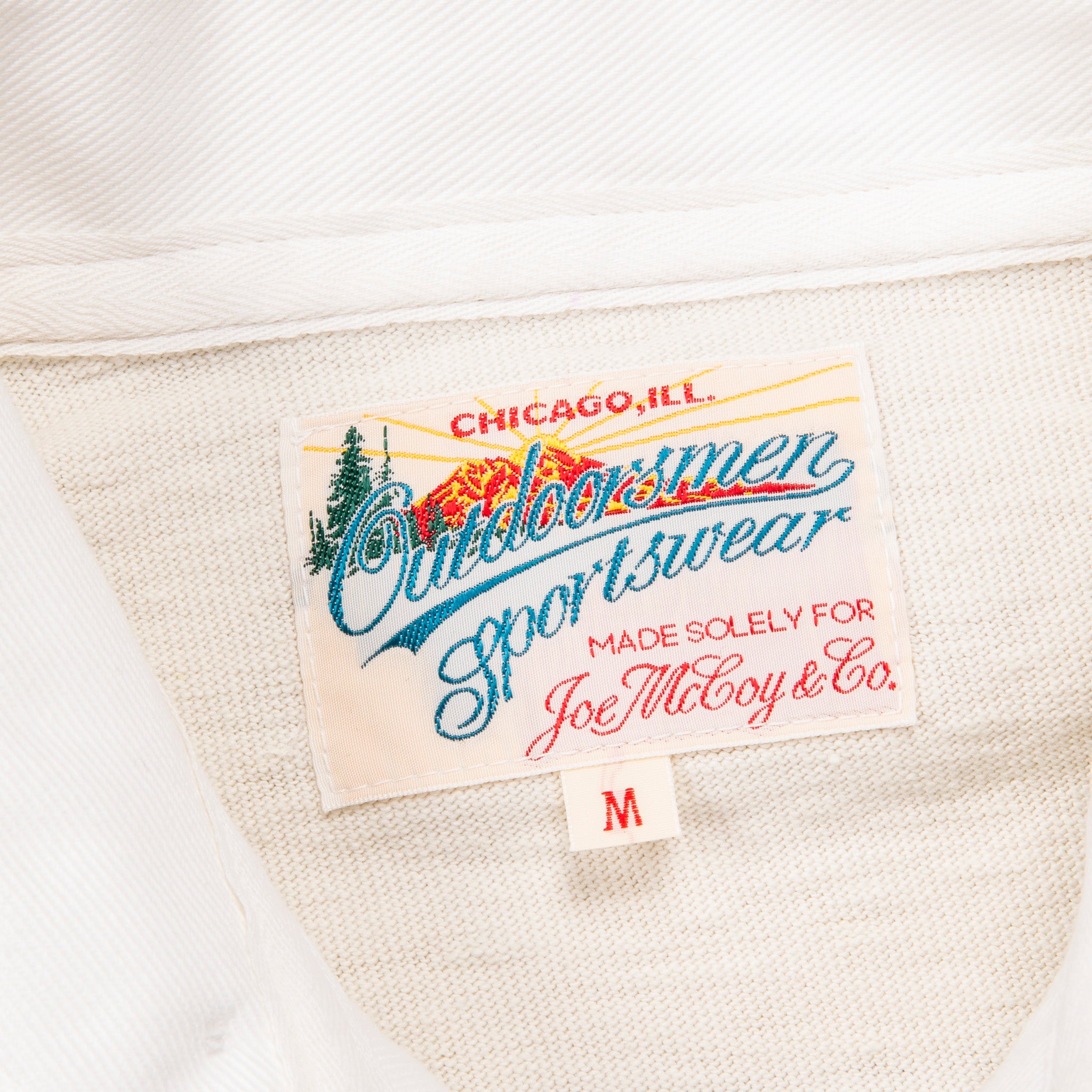 The Real McCoy's Climber's Striped Rugby Shirt Ecru - Purple