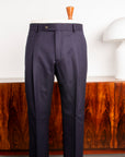 Caruso Pantaloni Super 120's Flannel Blu Notte