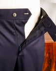 Caruso Pantaloni Super 120's Flannel Blu Notte