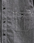 Fullcount 4090 Triple Stitch Chambray Shirt Covert Black
