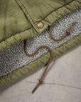 Orslow Vintage Washed Coach Jacket With Fleece Lining Dark Olive