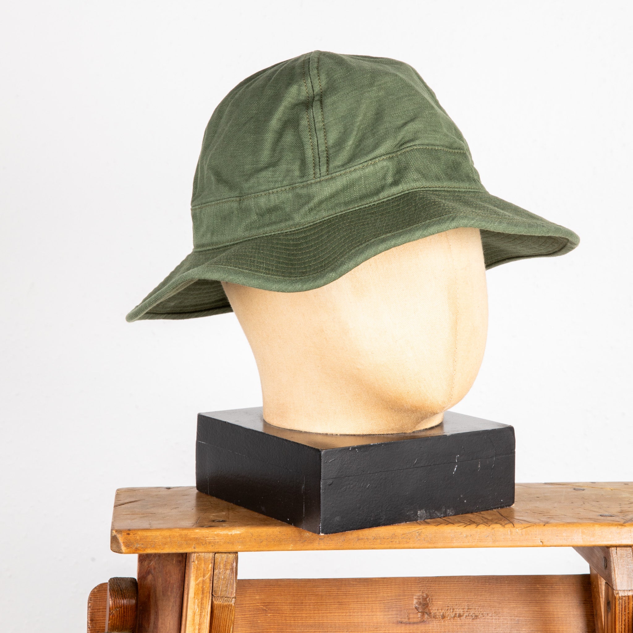 Orslow US Navy Hat Reverse Sateen Green