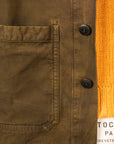RRL Asher Jacket Reverse Sateen Washed Brown