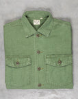 Orslow US army shirt back satin green used